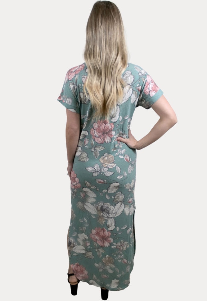 floral pregnancy maxi