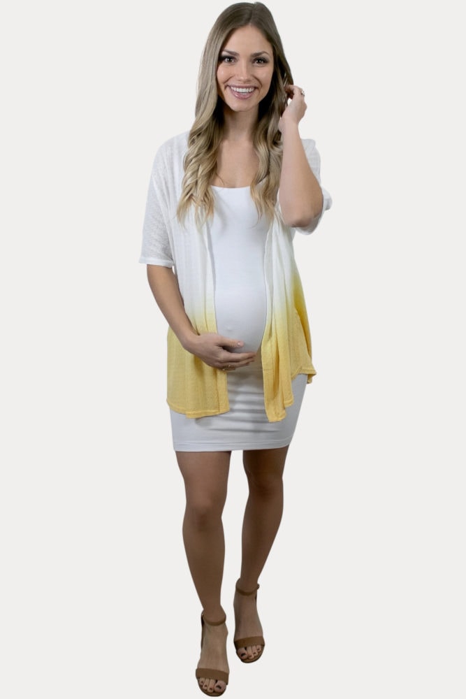 tie dye pregnancy shrug