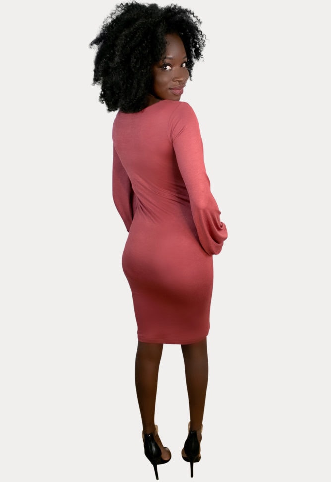 flattering maternity bodycon