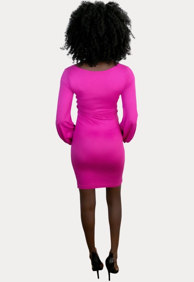 deep scoop pregnancy dress