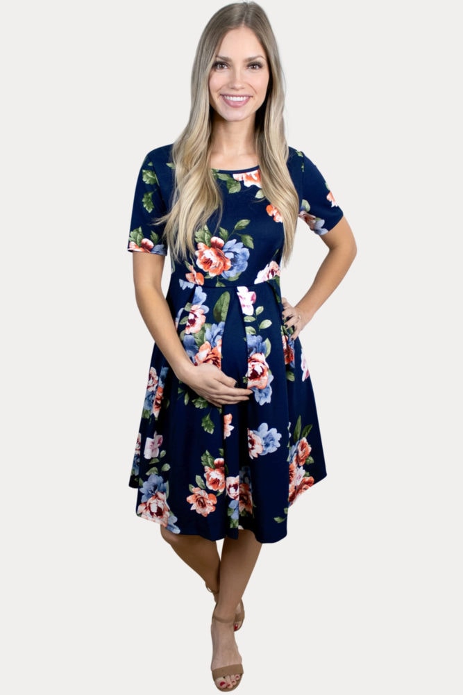 floral babydoll maternity dress