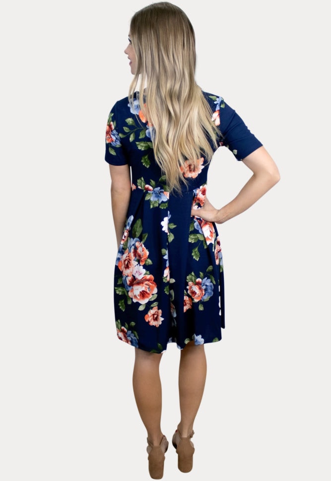 floral babydoll maternity dress