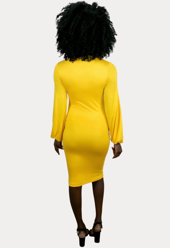 mock neck pregnancy dress