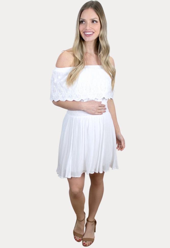 embroidered pregnancy dress