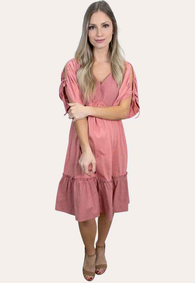 babydoll striped pregnancy dress