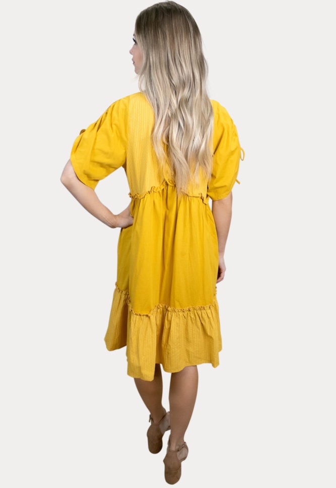 babydoll striped maternity dress