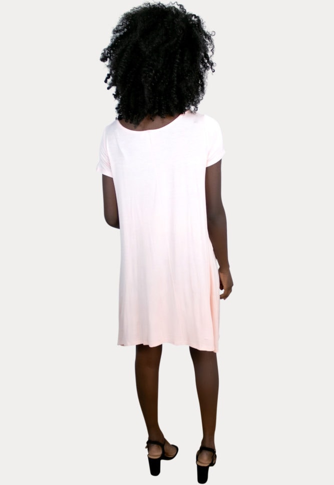 short-sleeve pregnancy dress