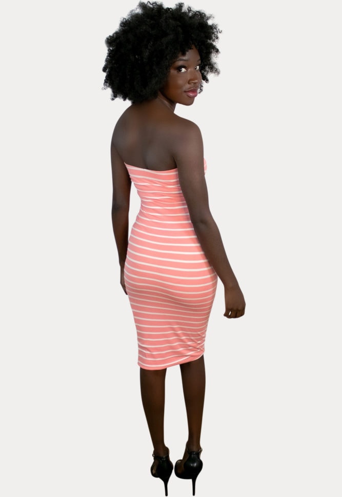 striped pregnancy bodycon