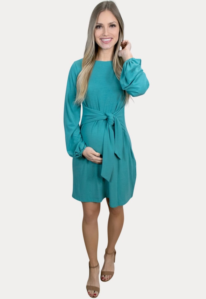 bishop sleeve pregnancy dress