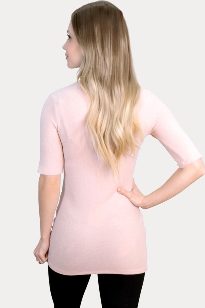 mock neck maternity top