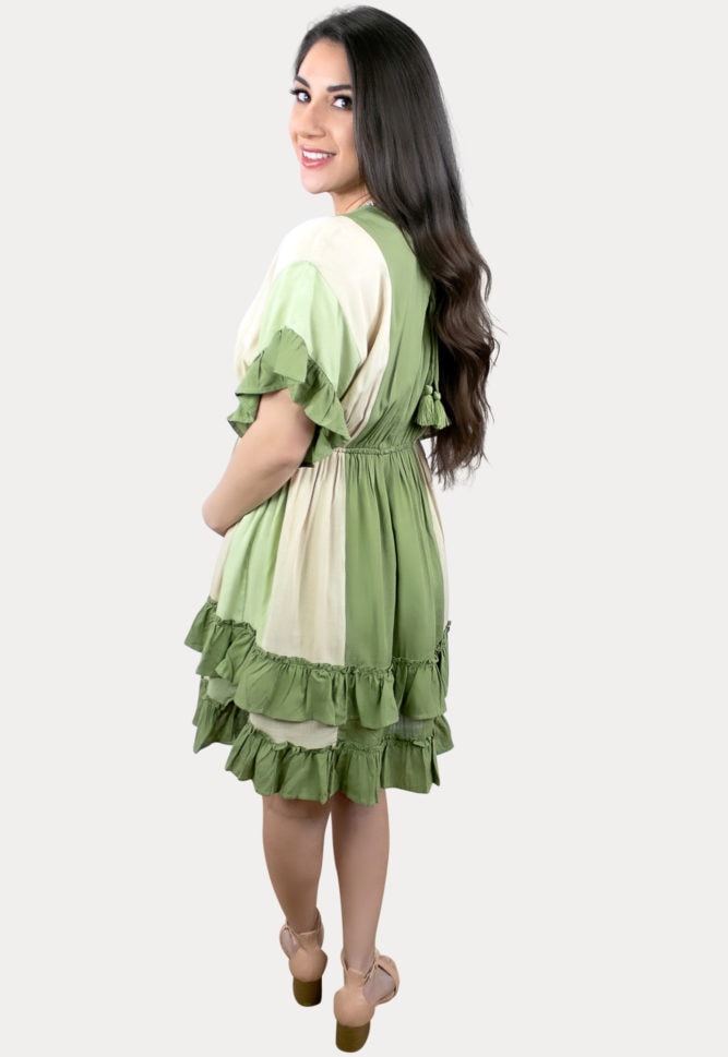 babydoll stripe maternity dress