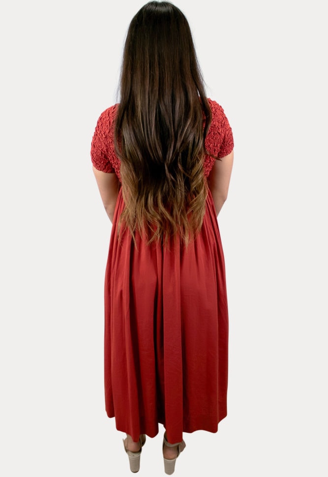 smock top maternity maxi