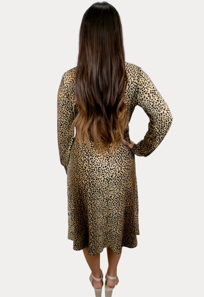 sweetheart leopard maternity dress