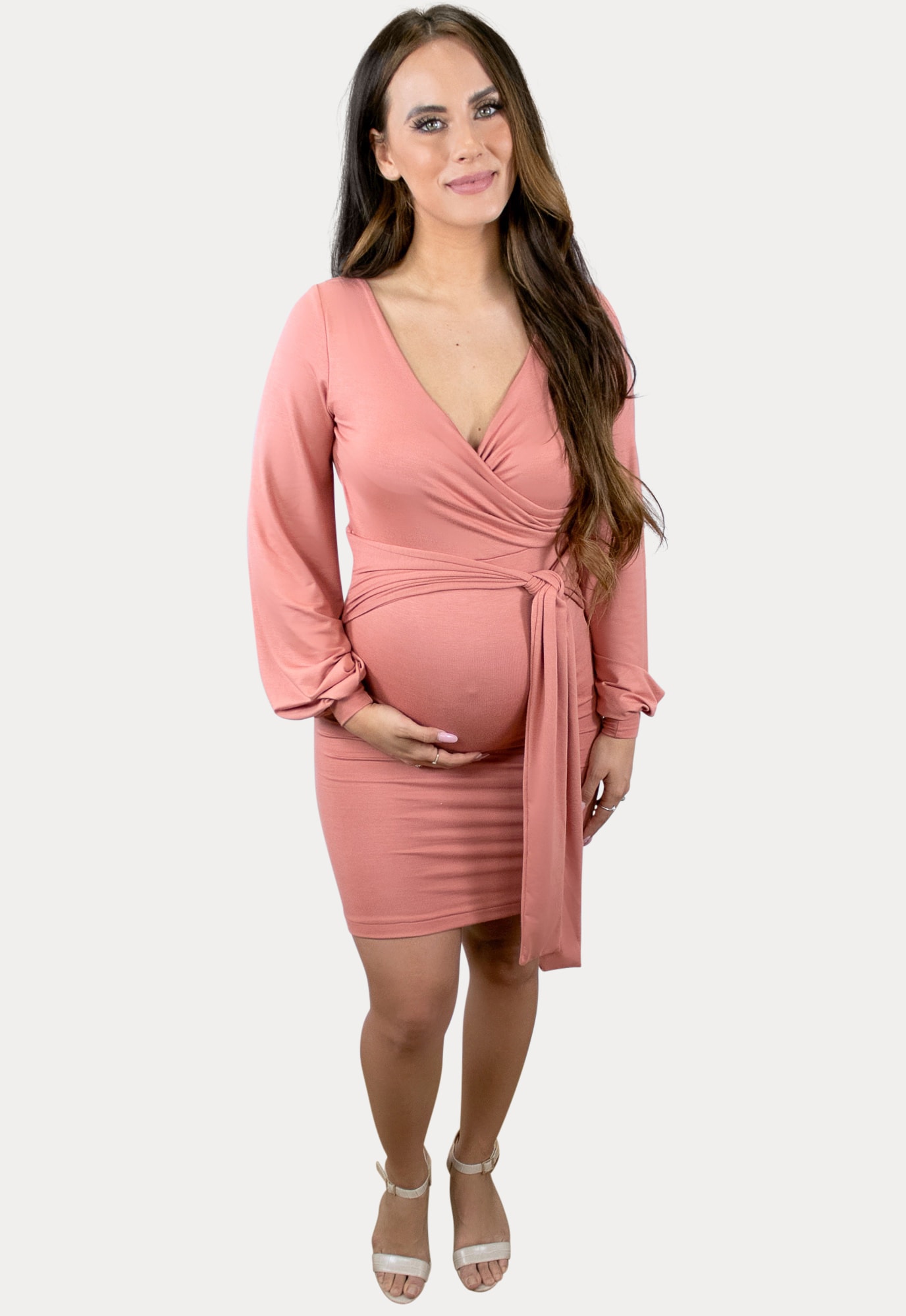 sweetheart maternity bodycon dress