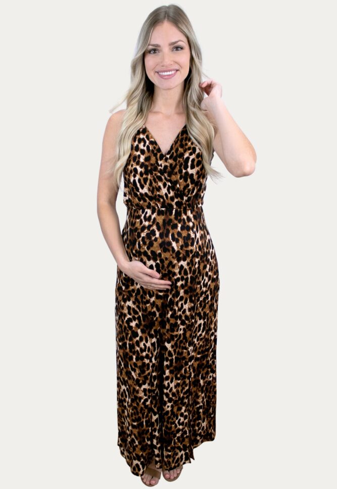 leopard tank pregnancy maxi