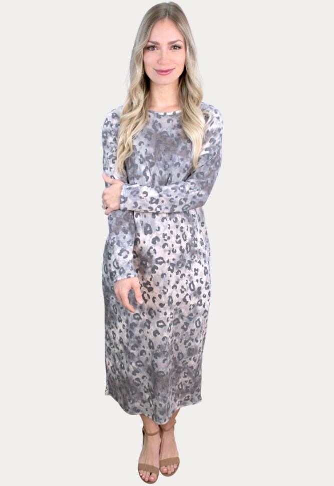 leopard pregnancy maxi