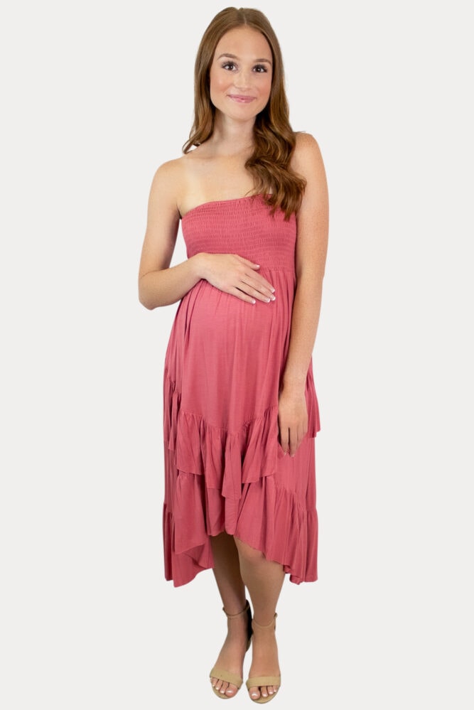layered pregnancy dress