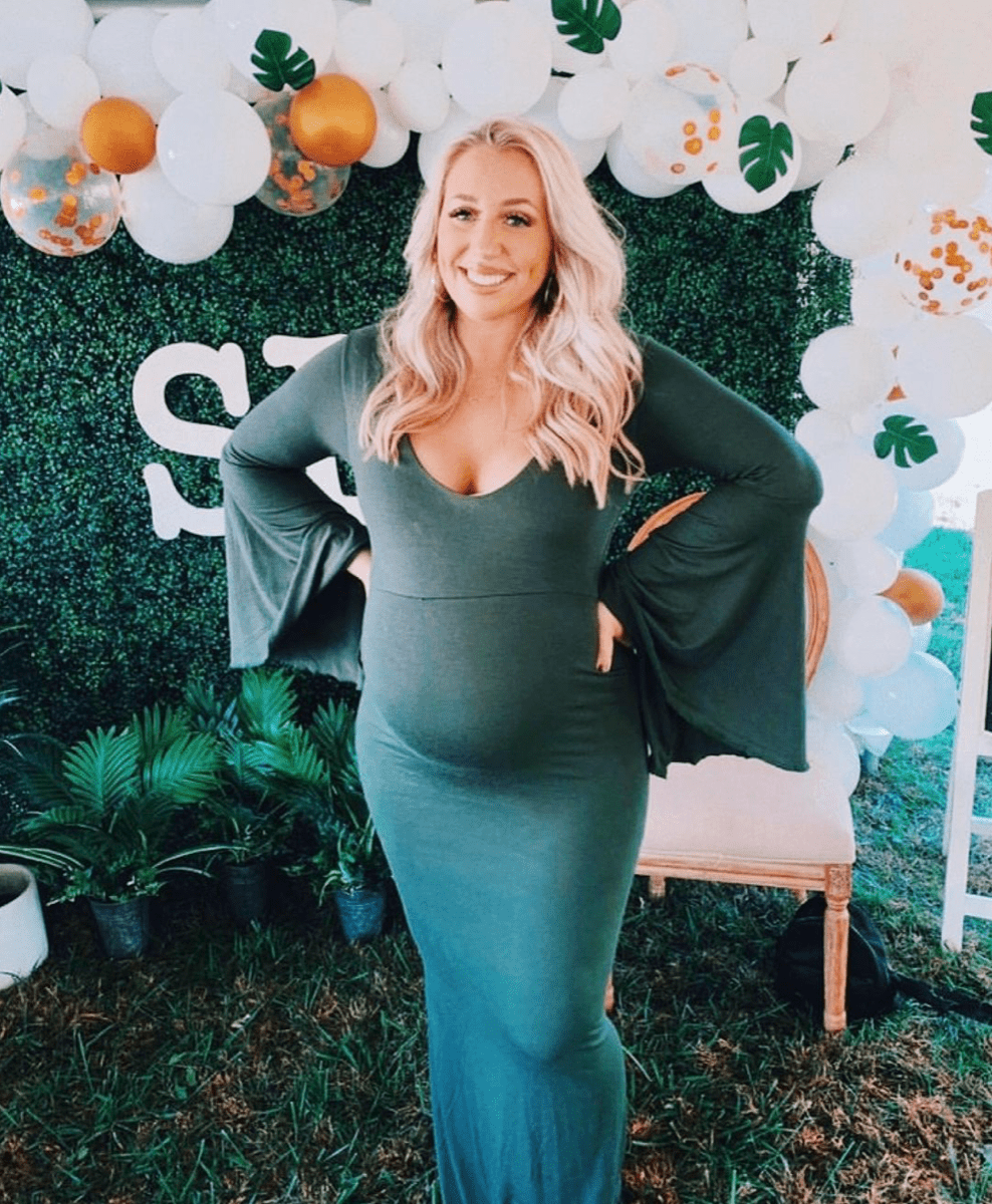 green baby shower dresses