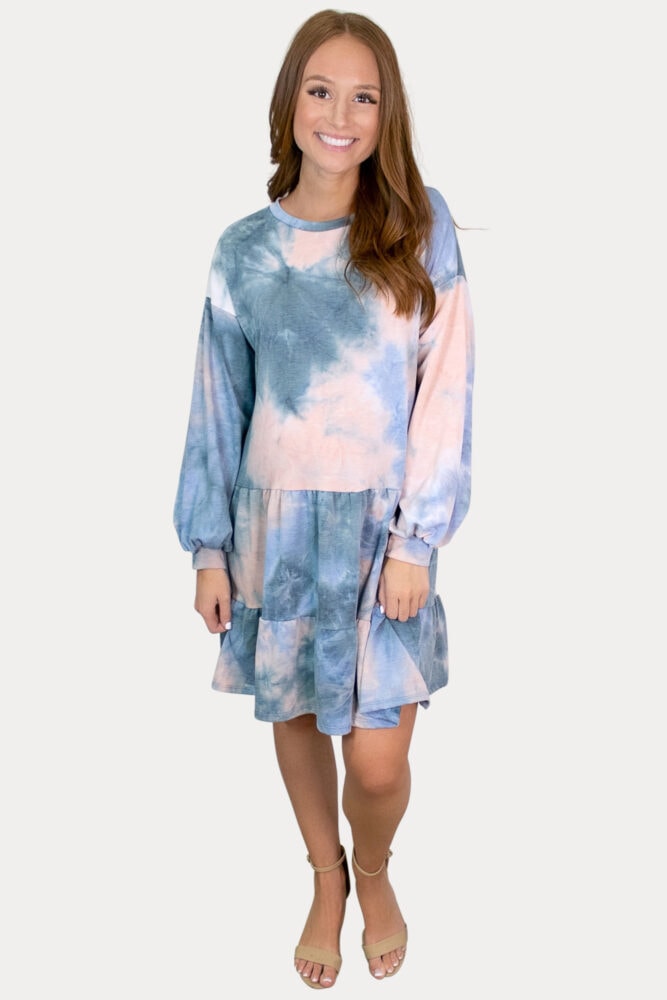 tie dye babydoll maternity