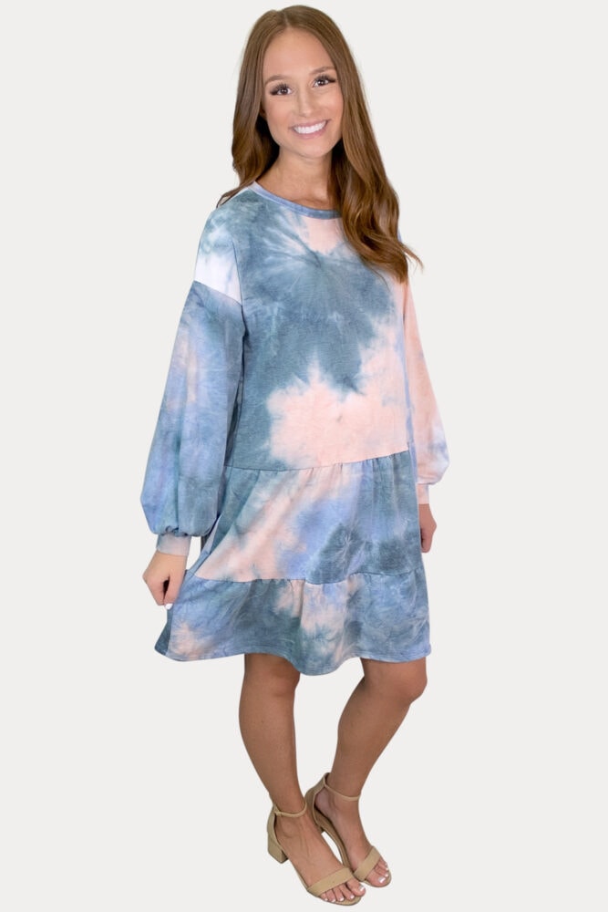 tie dye babydoll maternity