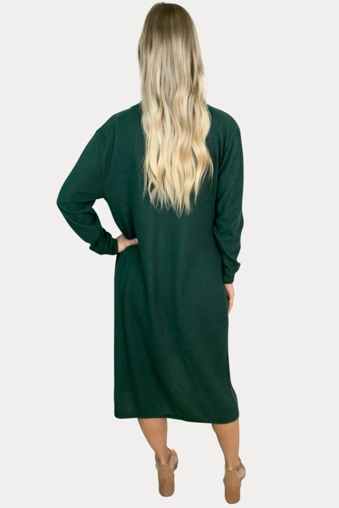 green maternity cardigan