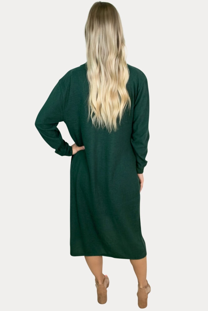 green maternity cardigan