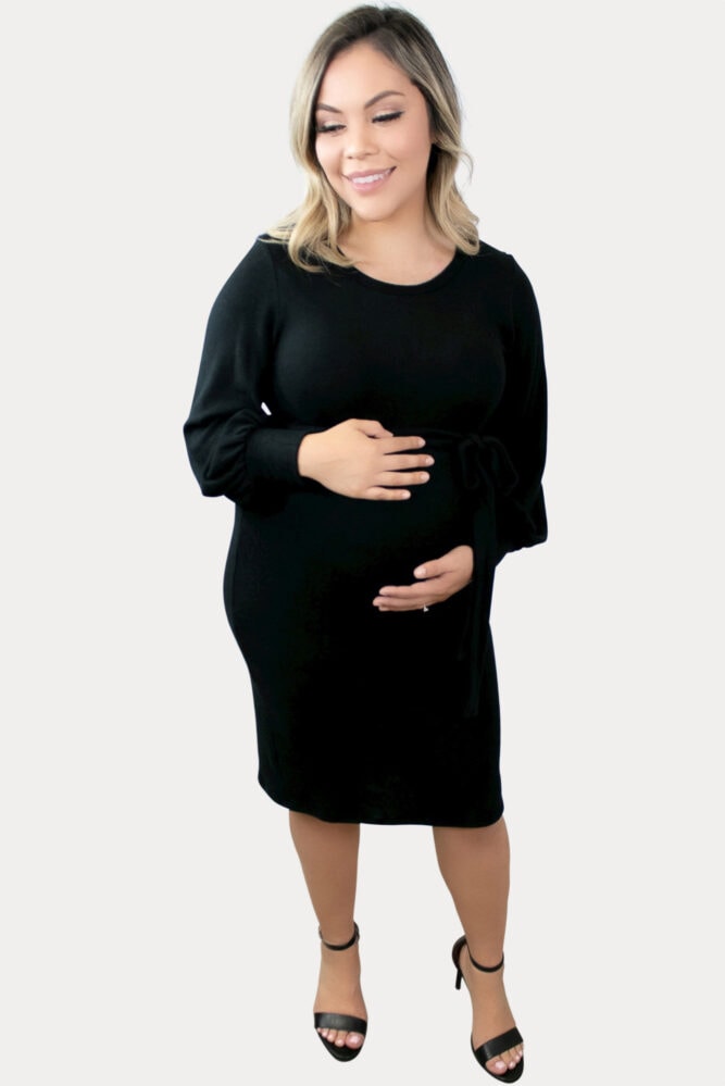 knit pregnancy dress