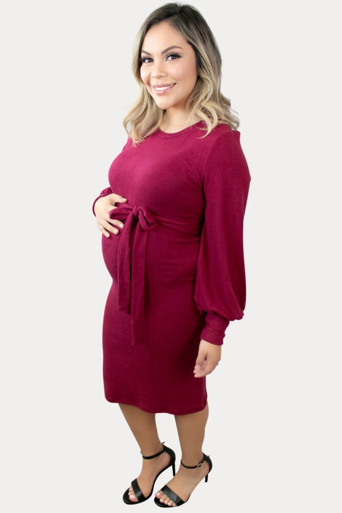 knit pregnancy dress