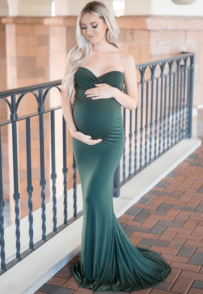 Strapless Sweetheart Gown with Mini Train
