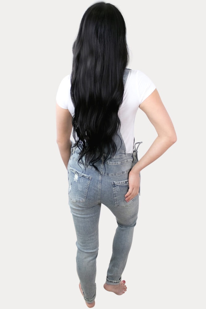 denim pregnancy overalls