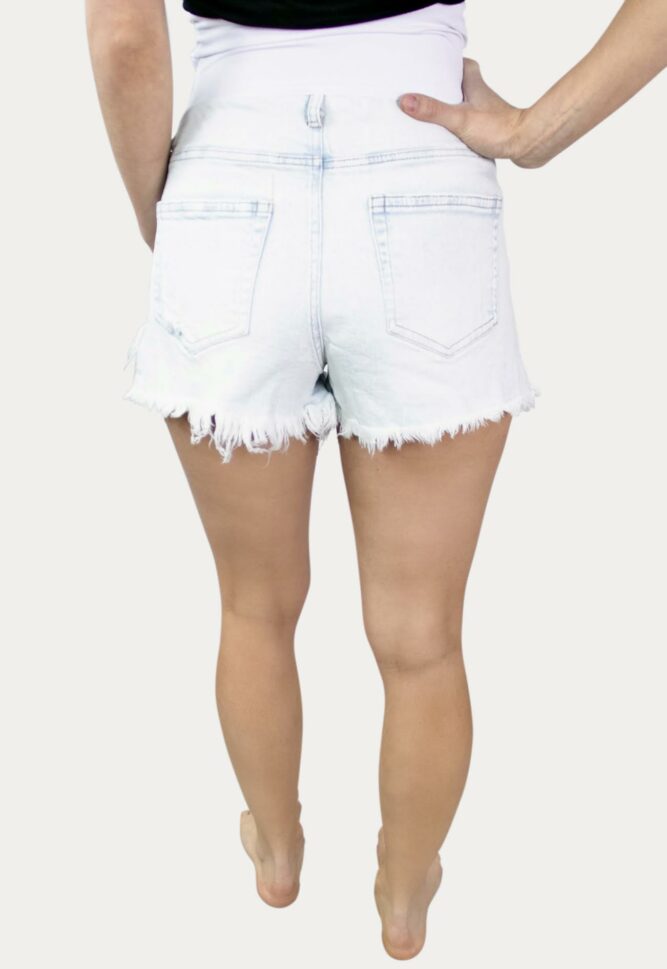 Frayed Maternity Shorts