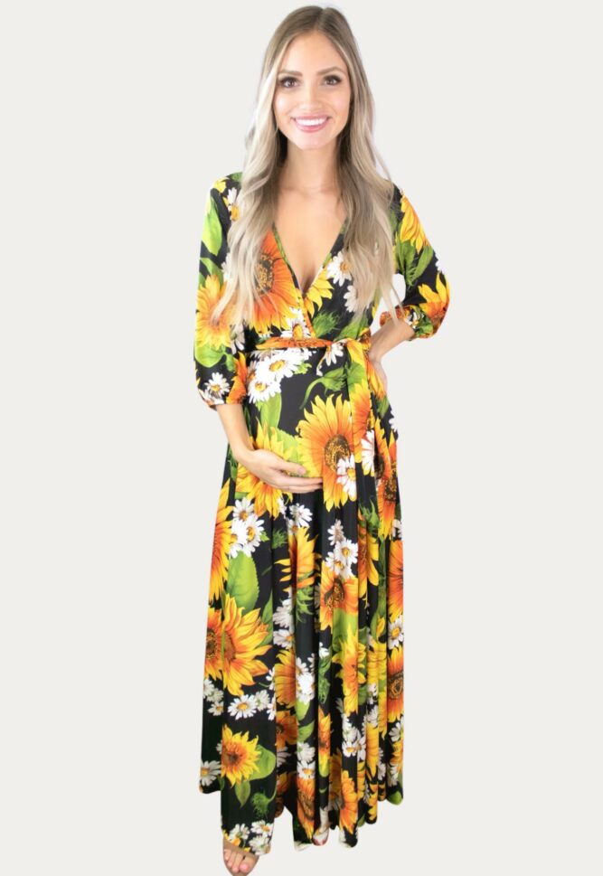 Sunflower Maternity Dress
