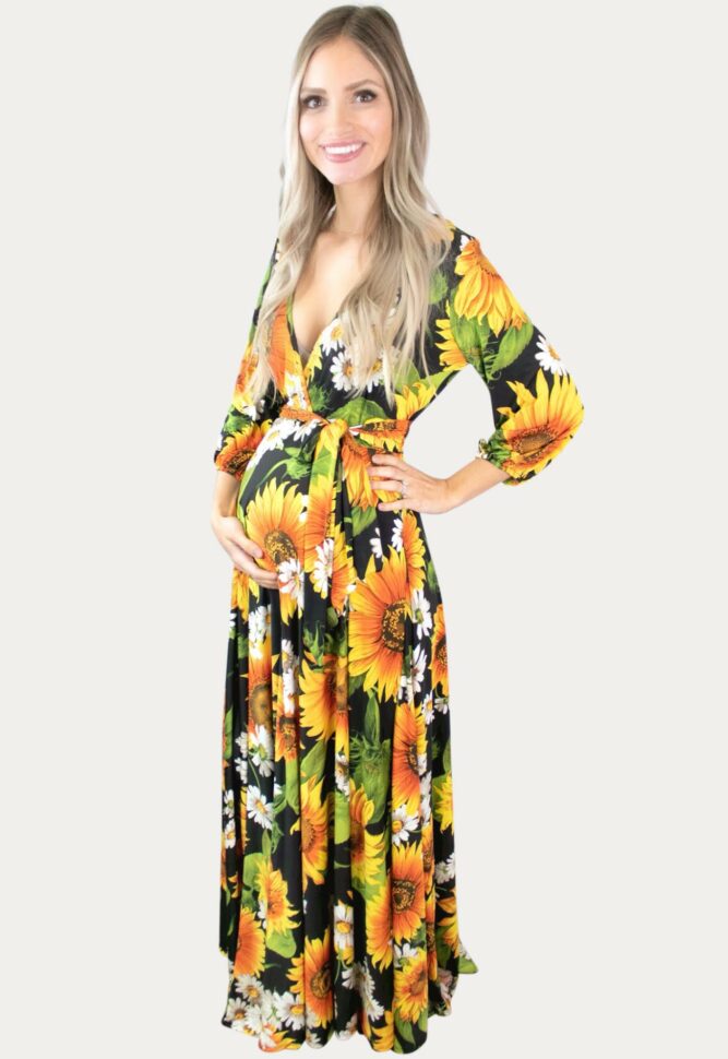 Sunflower Maternity Dress