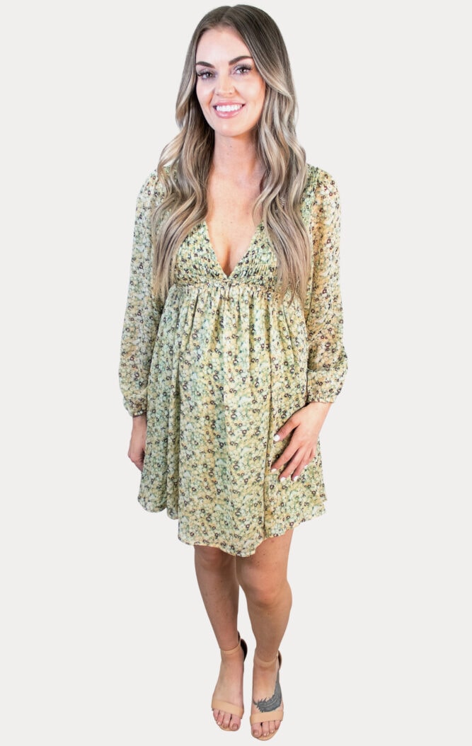 Green Pregnancy Dress