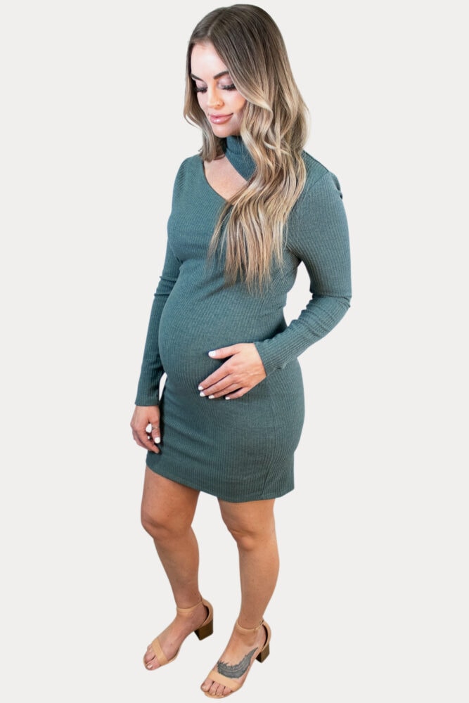 cutout maternity dress