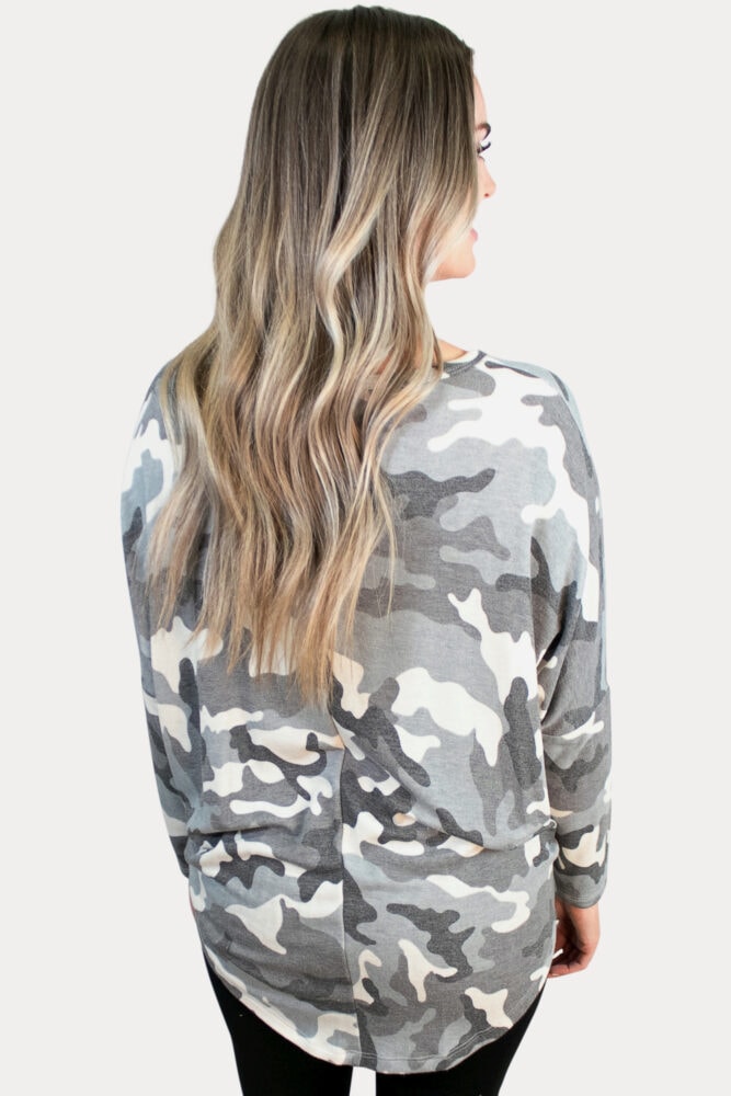 camo maternity top