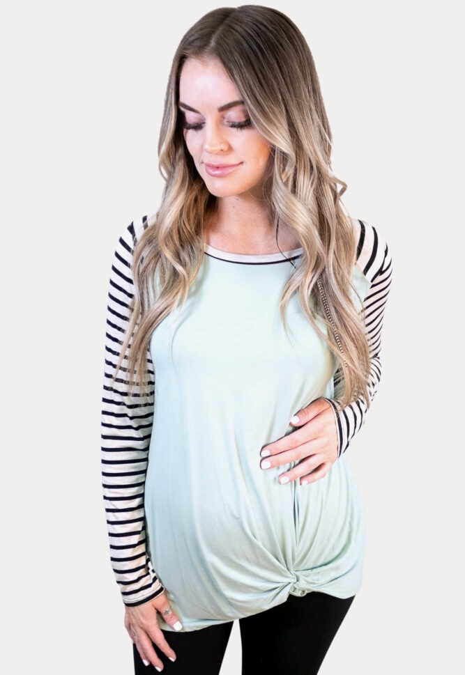 Mint Maternity Tee