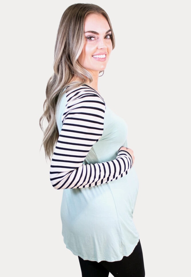 Mint Maternity Tee