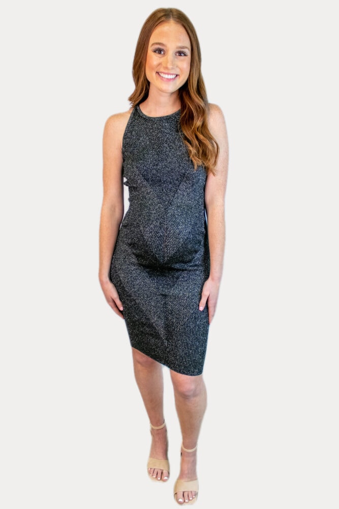 sparkly maternity dress