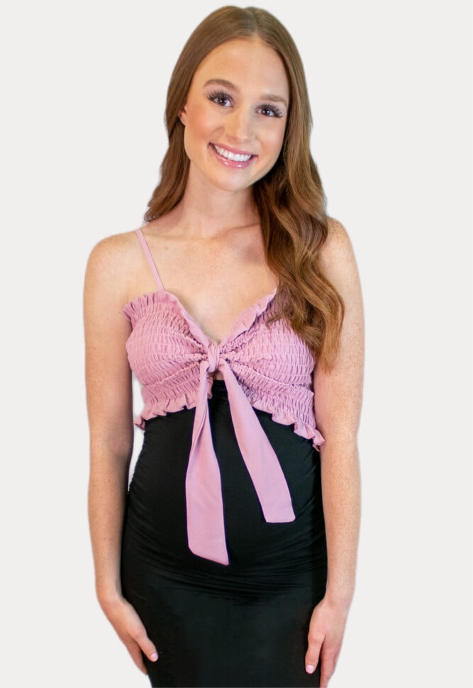 mauve maternity top