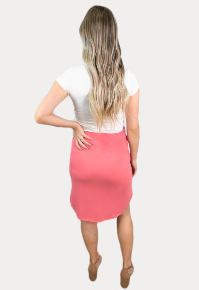 pink pregnancy skirt