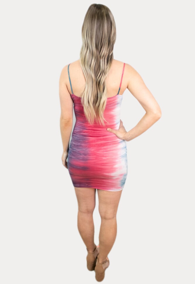 gender reveal mini dress