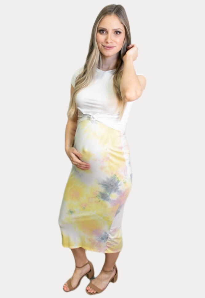 Colorful maternity skirt