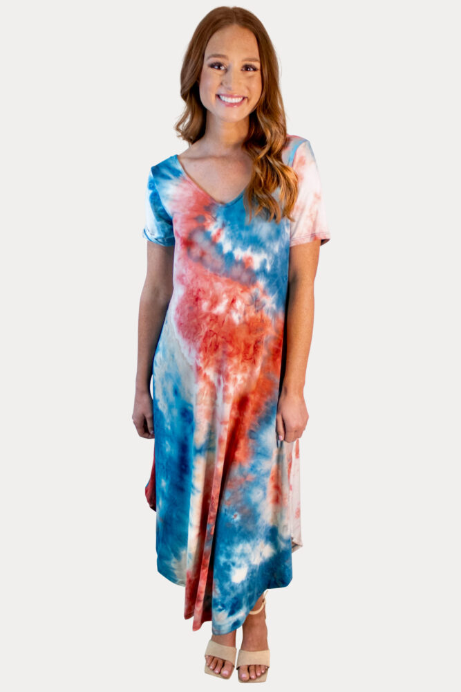 4th of July maternity dress