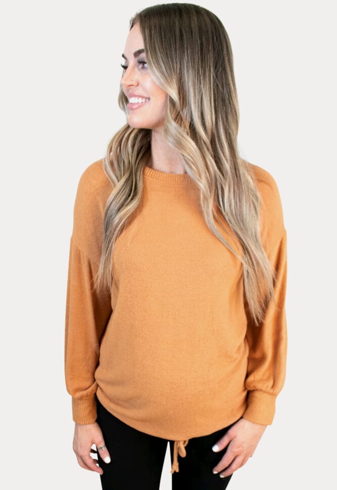 Orange Maternity Top