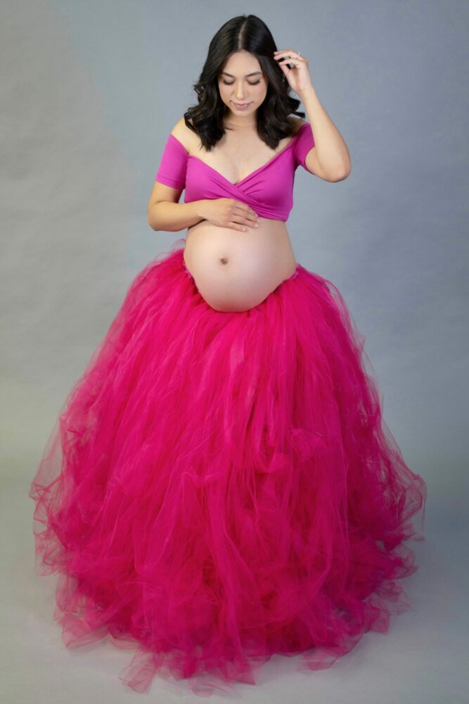 Two piece tulle gown