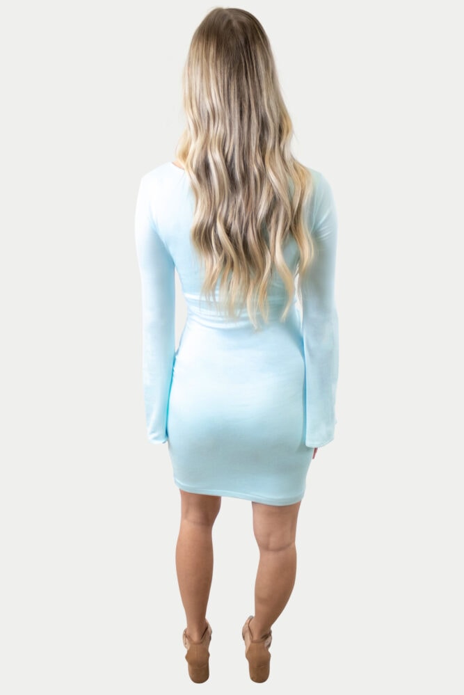 maternity dress with bell sleeves