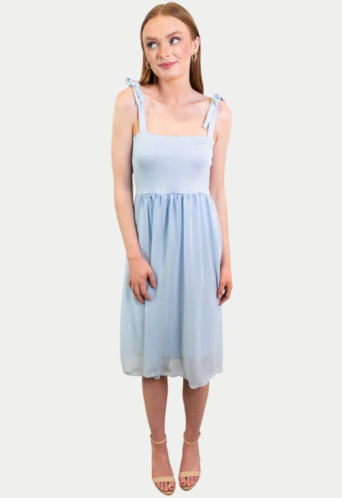 Bow Back Bridesmaid Dress