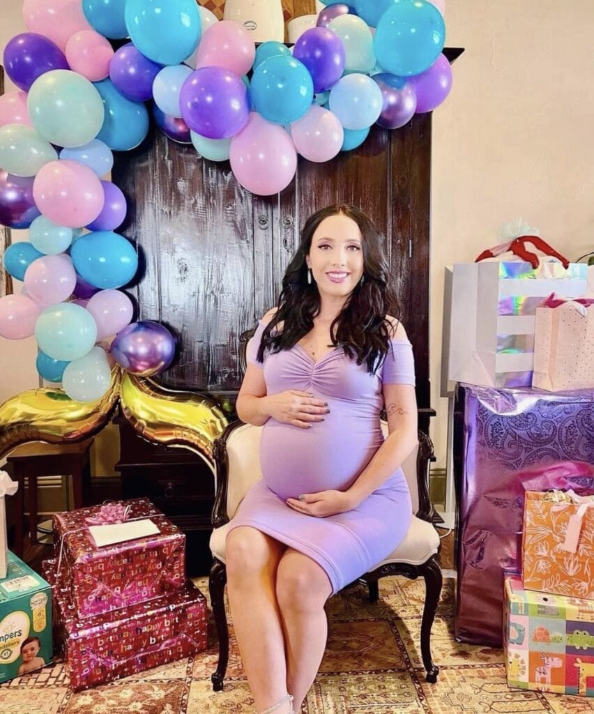 Off the Shoulder Ruched Maternity Dress with Short Sleeves